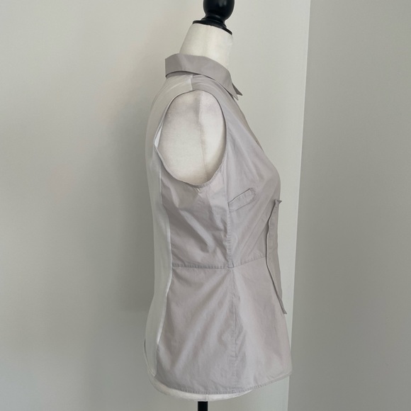 Jil Sander sleeveless fitted button down top - Picture 3 of 8